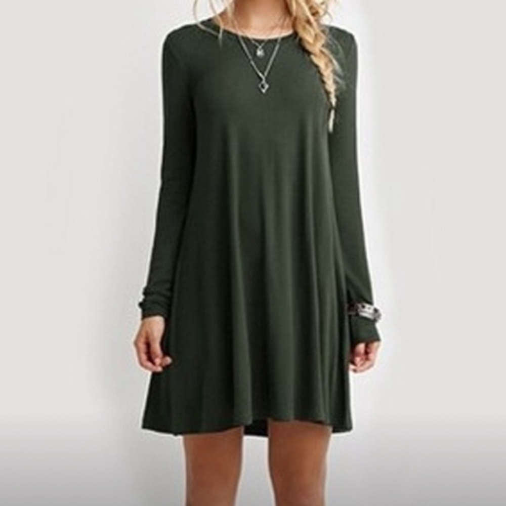 ‼️ 2 Left ‼️ “The T-Shirt Dress” - Long Sleeves